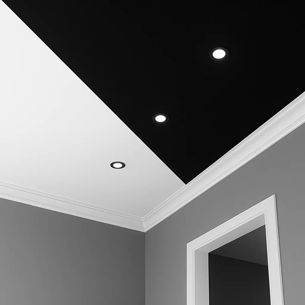 Черно-белые натяжные потолки Потолки Всем