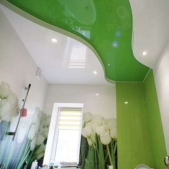 Зелёные натяжные потолки Потолки Всем