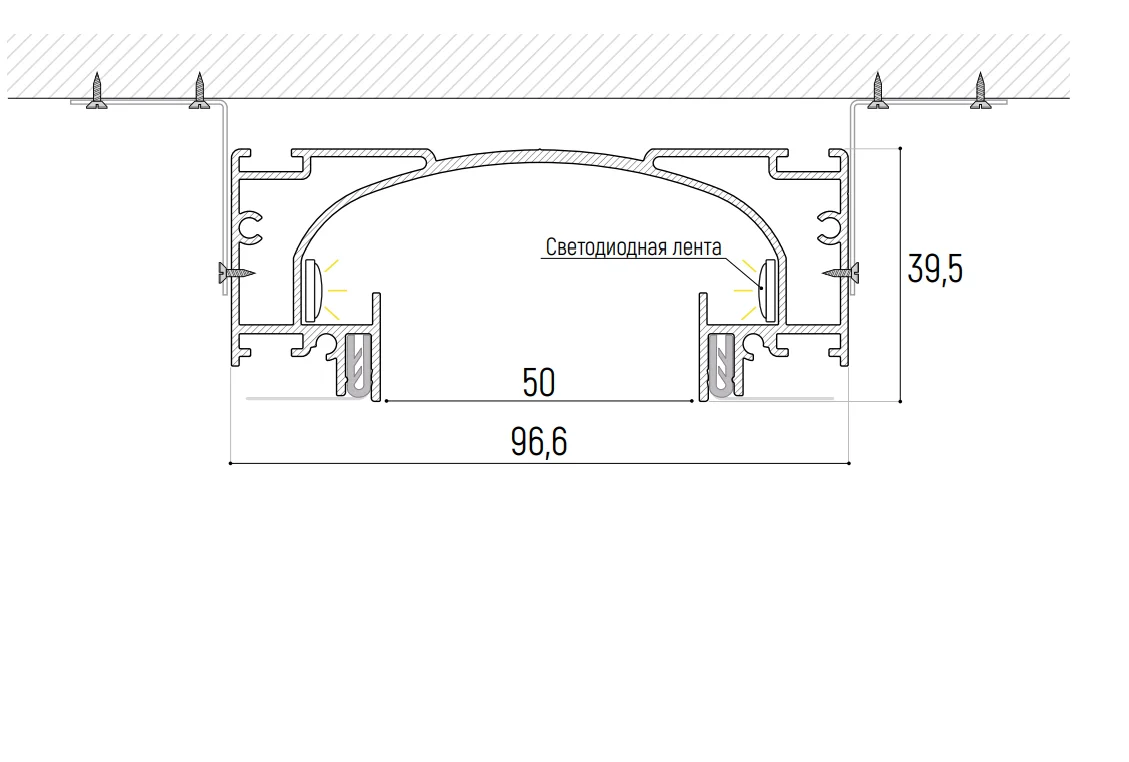Профили Slott (Слот) для натяжных потолков Потолки Всем