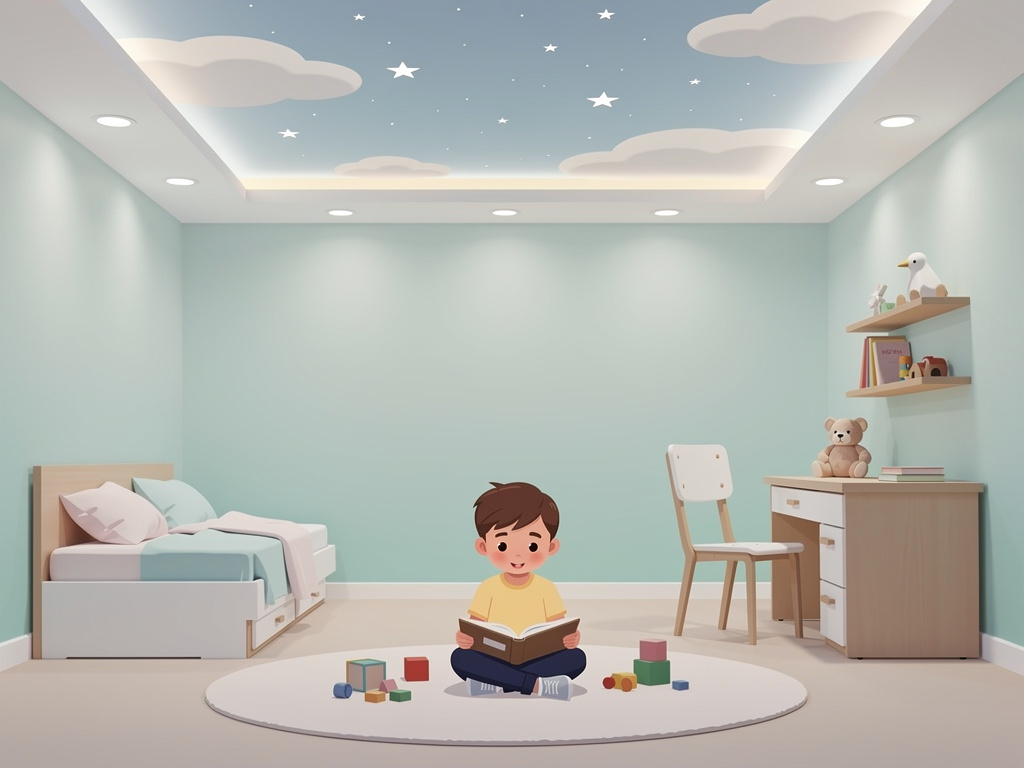 Натяжной потолок в детской: как выбрать безопасный дизайн «на вырост» и не переплатить Potolki-Vsem