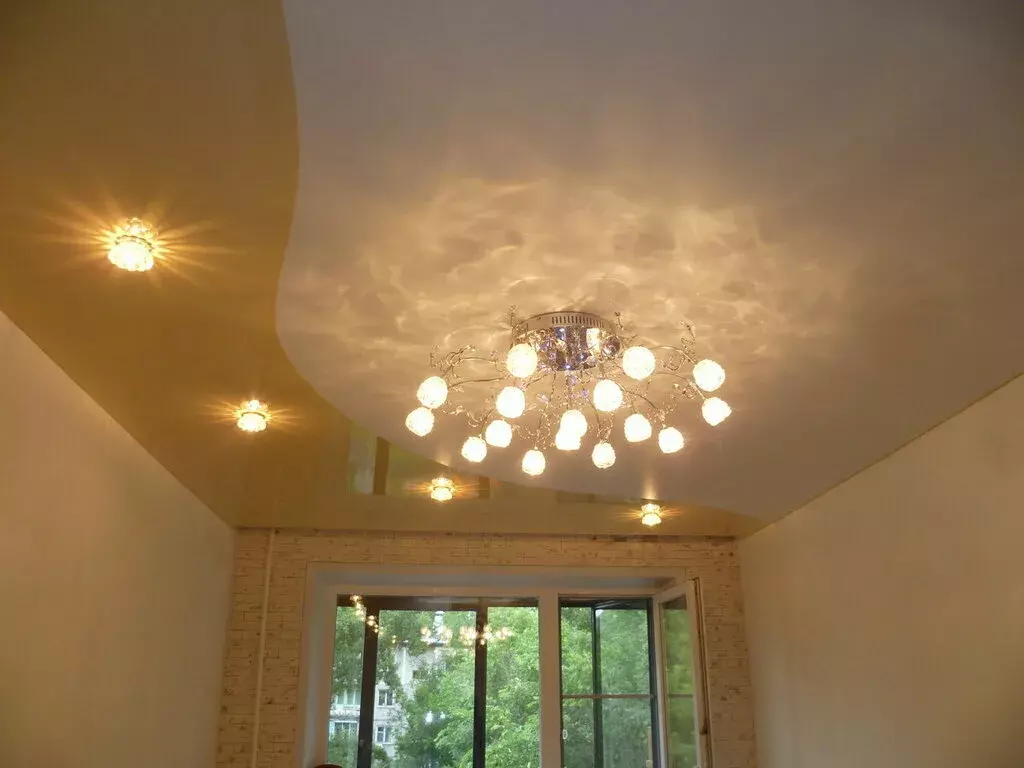 Комбинированные натяжные потолки Потолки Всем