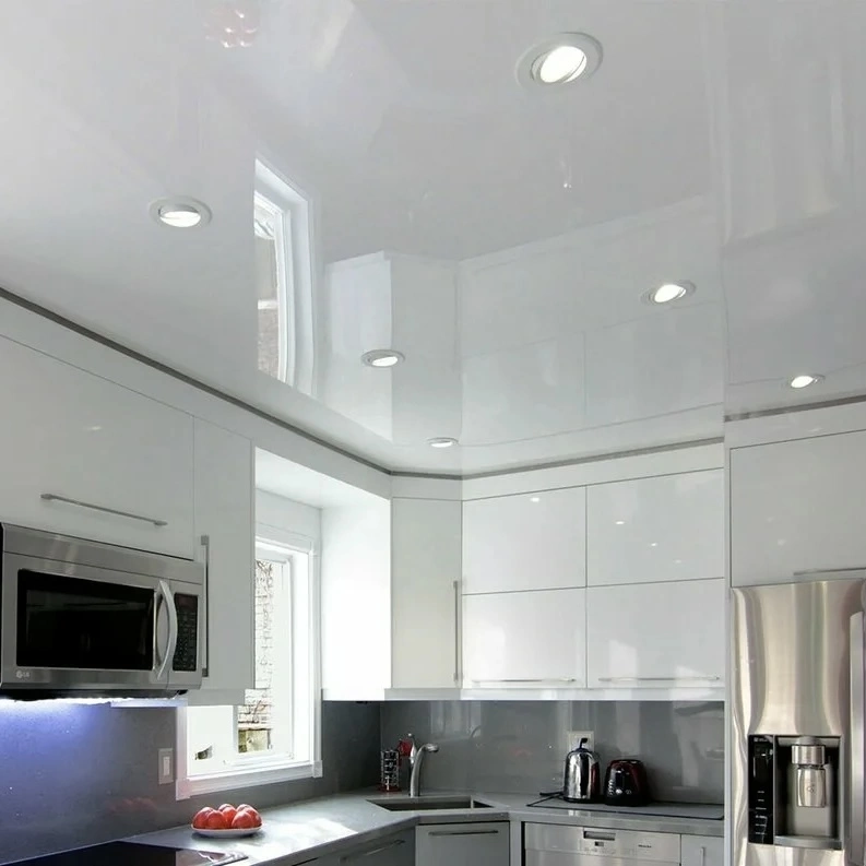 Белые натяжные потолки Потолки Всем