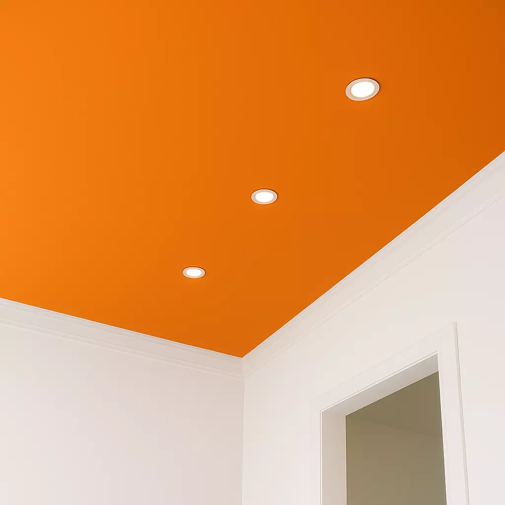 Оранжевые натяжные потолки Потолки Всем