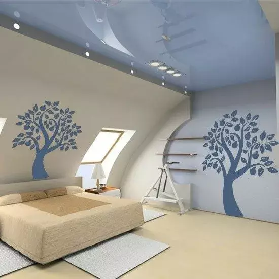 Натяжные потолки на мансарде Потолки Всем