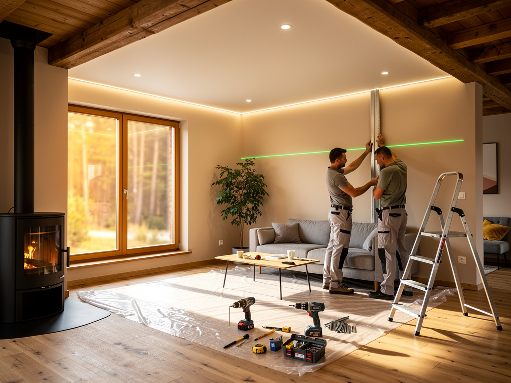 Натяжной потолок в загородном доме: 7 нюансов (влажность, мансарда, свет), чтобы не переплатить Potolki-Vsem