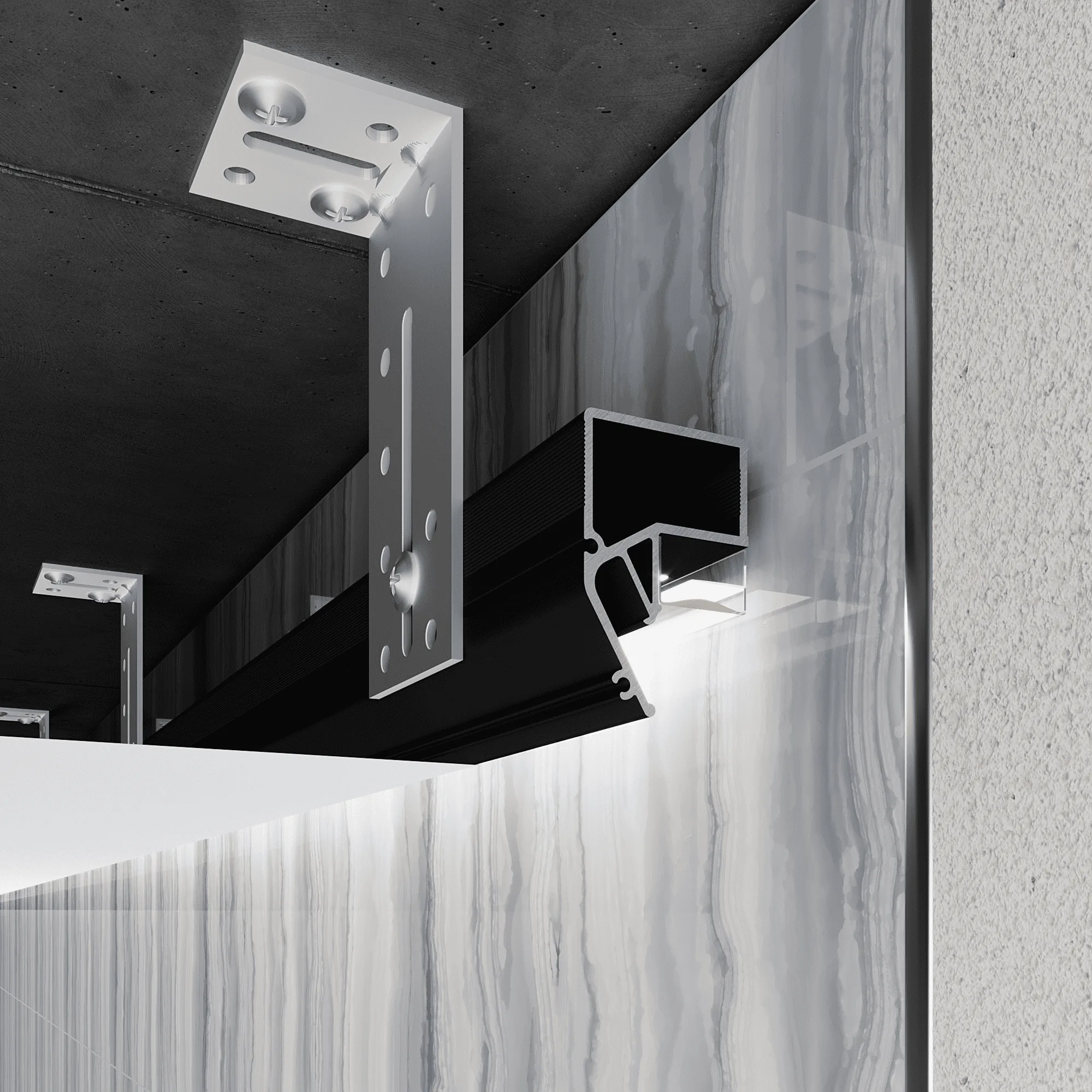 Парящие системы крепления для натяжных потолков Потолки Всем