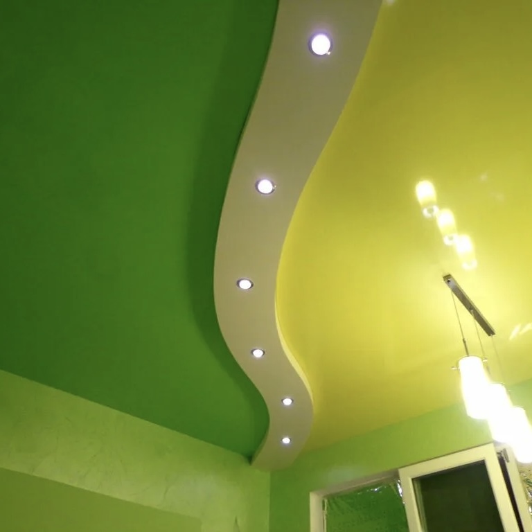Зелёные натяжные потолки Потолки Всем