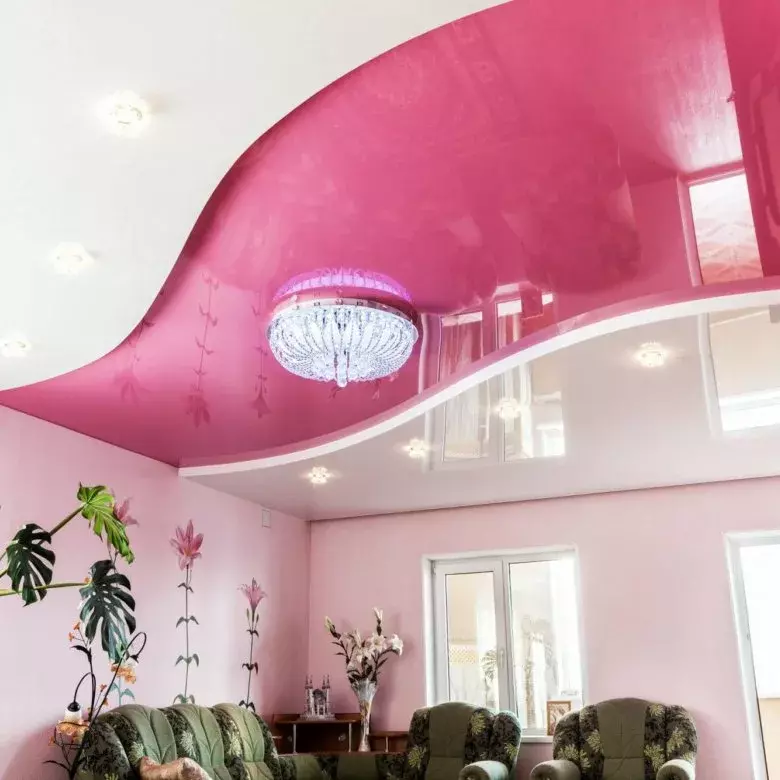 Розовые натяжные потолки Потолки Всем