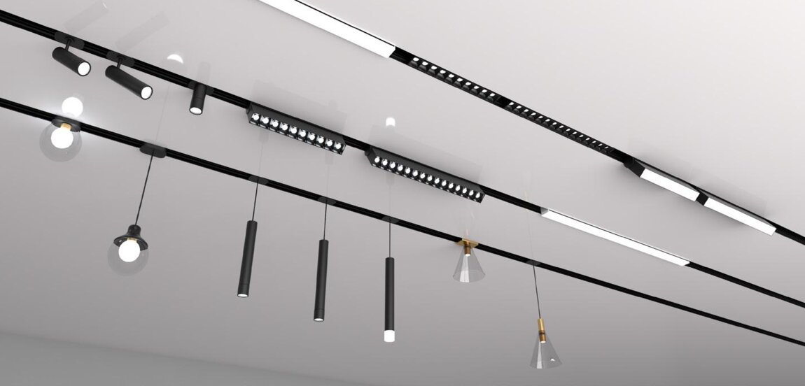 Встроенная трековая система для натяжных потолков Потолки Всем