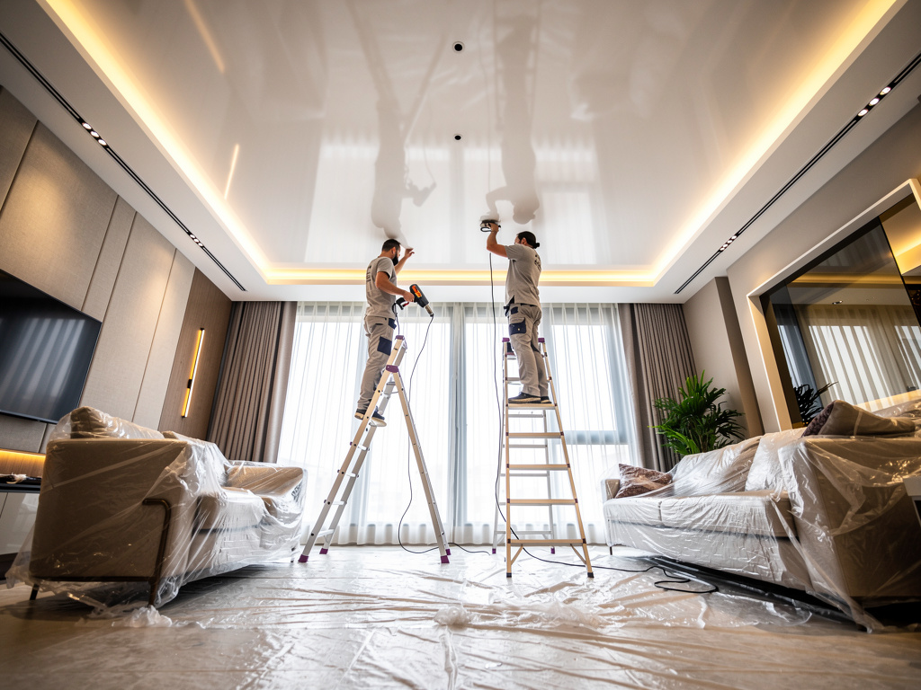 Натяжной потолок под ключ: 7 моментов, чтобы не переплатить и не пожалеть потом Potolki-Vsem